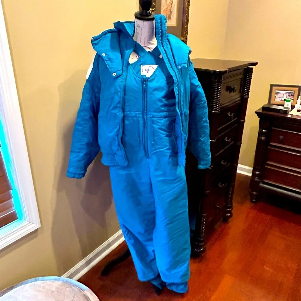 Vintage Ski Bibs and Coat - Picture 1 of 4